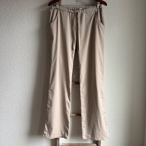 Luxe by Cherokee Khaki Color Medical Scrub Pants sz: Small Tall